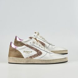 Damen Sneaker Valsport 1920 Davis vd2859w glitter rosa