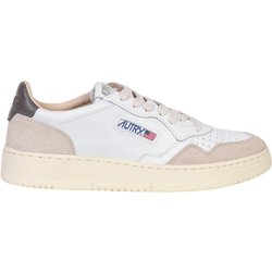 Autry Meda Lowlist – Leder Turnschuhe und Wildleder WeiB Beige fur Herren