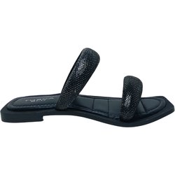 Schuhe fur Damen Tosca Blu Niedrige Himbeersandal, Tonglitterbands auf Ton
