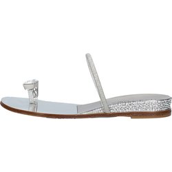 Casadei Silberne Sandalen
