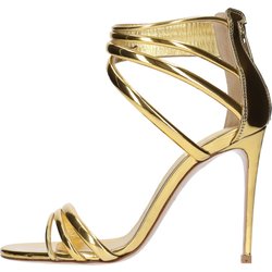 Goldene Le Silla-Sandalen