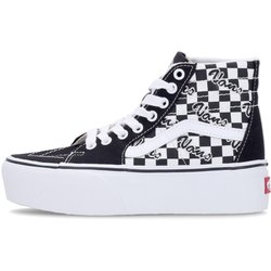 Sk8-hi Tapered Stackform Schwarz/True White Hoher Damenschuh