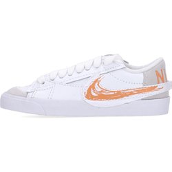 Niedriger Herrenschuh Blazer Low 77 Jumbo WeiB/Orange Trance/Segel