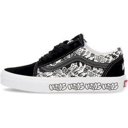 Old Skool Graffiti Schwarz/WeiB Herren-Halbschuh