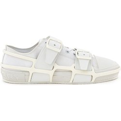 White Tela sneaker mit AuBenstruktur in Gummi Burberry