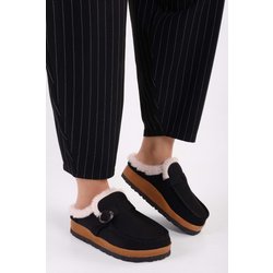 Shoeberry Slipper „softie“ Aus Schwarzem Wildleder für Damen - 37