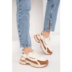 SOHO Beige-hellbraune Sneakers für Damen - 38