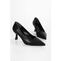 Shoeberry Zahara Stiletto-schuhe Aus Schwarzem Leder - 38