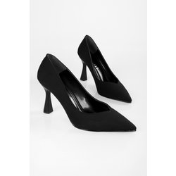 Shoeberry Divini Schuhe Aus Mattem Satin In Schwarz Mit Stilettoabsatz - 39