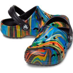 Crocs Baya Grafischer Clog 206814 -0c4 Schwarz / Multi - 24-25
