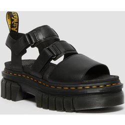 Dr. Martens Ricki – Schwarze Nappa-lux-sandale Mit 3 Streifen für Damen - 37