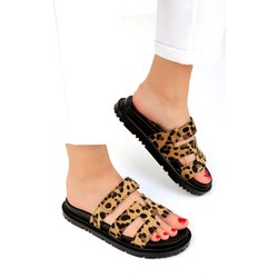 SOHO Hausschuhe Mit Leopardenmuster Modell für Damen - 39