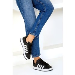 SOHO Schwarzer, Mattweißer Unisex-sneaker - 43