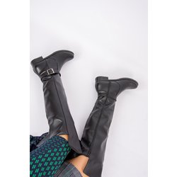 Fox Shoes Schwarze Stiefel für Damen - 36