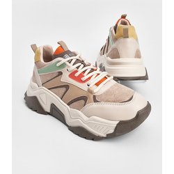 Marjin High Sole Sneaker Schnür-sportschuhe Dolesya Beige für Damen - 36