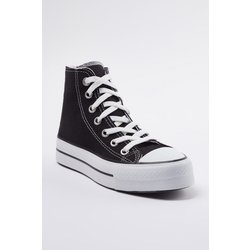TRENDYOL SHOES Schwarze High-top-sneakers Zum Schnüren Takaw25sn00000 für Damen - 36