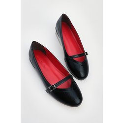Marjin Ballerinas Mit Band Tariz Black Snake für Damen - 37