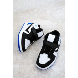 SOHO Kinder-sneaker – Schwarz, Weiß, Blau - 34