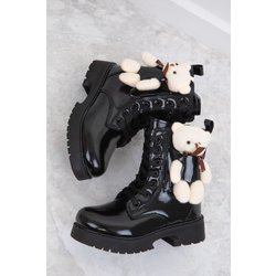 SOHO Schwarze Kinderstiefel Aus Lackleder – Modell 1986 - 33