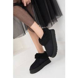 SOHO Stiefel Aus Schwarzem Wildleder – Modell Bootie für Damen - 39