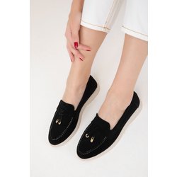 SOHO Freizeitschuhe Aus Schwarzem Wildleder für Damen - 36