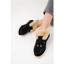 SOHO Stiefel Aus Schwarzem Wildleder – Modell Bootie für Damen - 37