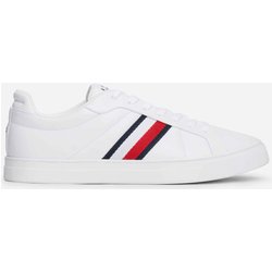 Tommy Hilfiger Weißer Sneaker Icon Court Lth Stripes für Herren - 42