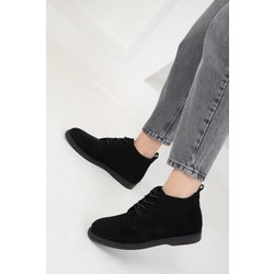 SOHO Modell Stiefel Und Stiefeletten Aus Schwarzem Wildleder für Damen - 36