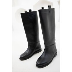SOHO Schwarze Stiefel Aus Echtem Leder – Modell für Damen - 37
