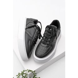 Marjin Sneaker High Sole Schnürschuhe Sportschuhe Azin Schwarz für Damen - 37