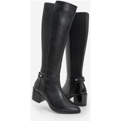 Marjin Stiefel Mit Absatz Unterhalb Des Knies, Dehnbar, Elastisch, Für Den Täglichen Gebrauch, Klassische Stiefel Von Aret, Schwarz für Damen - 37