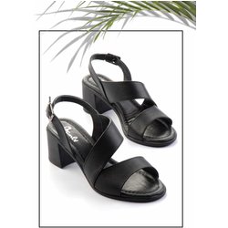 Bambi Klassische Schuhe Mit Absatz Aus Schwarzem Echtleder K 05586222303 für Damen - 39