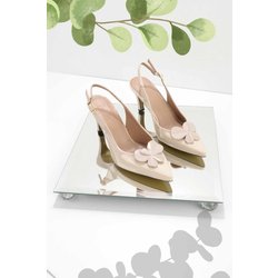 Bambi Beige Lackleder Klassische Schuhe Mit Absatz K 01188133108 für Damen - 36