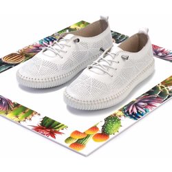 Bambi Weiße Freizeitschuhe Aus Echtem Leder K 01462025003 für Herren - 37