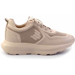 Bambi Cremefarbener Sneaker Aus Echtem Leder 01480224203 für Damen - 36