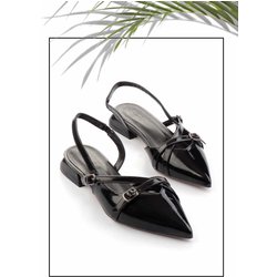 Bambi Klassische Schuhe Mit Absatz Aus Schwarzem Lackleder K 01226015408 für Damen - 37