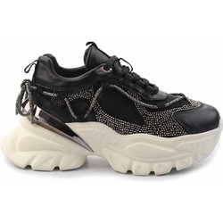 Bambi Sneaker K Aus Schwarzem Echtleder 01480004203 für Damen - 39