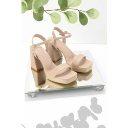 Bambi Nerzfarbene Klassische Schuhe Mit Absatz K 05215060809 für Damen - 40
