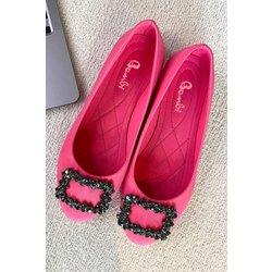 Bambi Matte Fuchsia Satin Babet K 01641121338 für Damen - 36