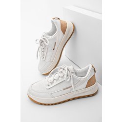 Marjin Sneaker Hohe Sohle Sportschuhe Loske Weiß für Damen - 37
