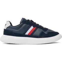 Tommy Hilfiger Marineblauer Sneaker – Schnürung, Rutschfeste Sohle, Markenlogo, Lässig -dw5 für Herren - 42