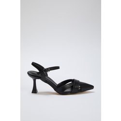 TRENDYOL SHOES Schwarze Klassische Schuhe Mit Spitzer Zehenpartie Und Dünnem Absatz für Damen - 39