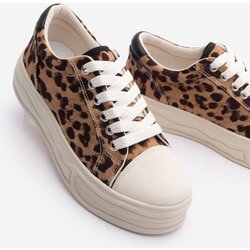 Marjin Sneaker Mit Leopardenmuster Und Dicker Sohle – Larka Leopard für Damen - 37