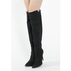 Faina Overknees Aus Verloursleder für Damen - 40