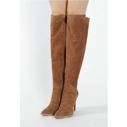 Faina Overknees Aus Verloursleder für Damen - 37