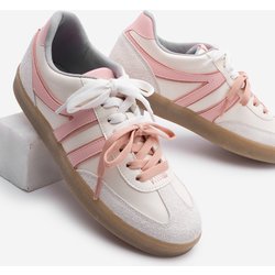 Marjin Forden Pink Retro Sneaker – Sportschuhe Mit Doppelter Schnürung für Damen - 36