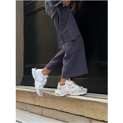 NİŞANTAŞI SHOES Oslo Weiß Matte Spitze Detaillierte Sportschuhe Mit Dicker Sohle für Damen - 39