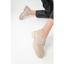 SOHO Nerzfarbene Freizeitschuhe Aus Lackleder für Damen - 38