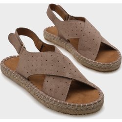 Capone Outfitters Brook Cross Strap Espadrille-sandalen für Damen - 39