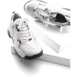 Marjin Sneaker Mit Hoher Sohle, Schnürschuh, Sportschuhe Virez Silber für Damen - 39